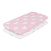 Pink/White Hearts and Dots 2 Pack Girls Cradle Sheet Set TopShot Full view