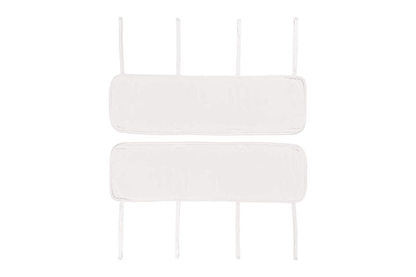 White 3-Piece Padded Baby Crib Rail Cover Set – Everyday Kids