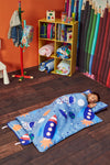 Outer Space Adventures Nap Mat with Pillow live style product view 2