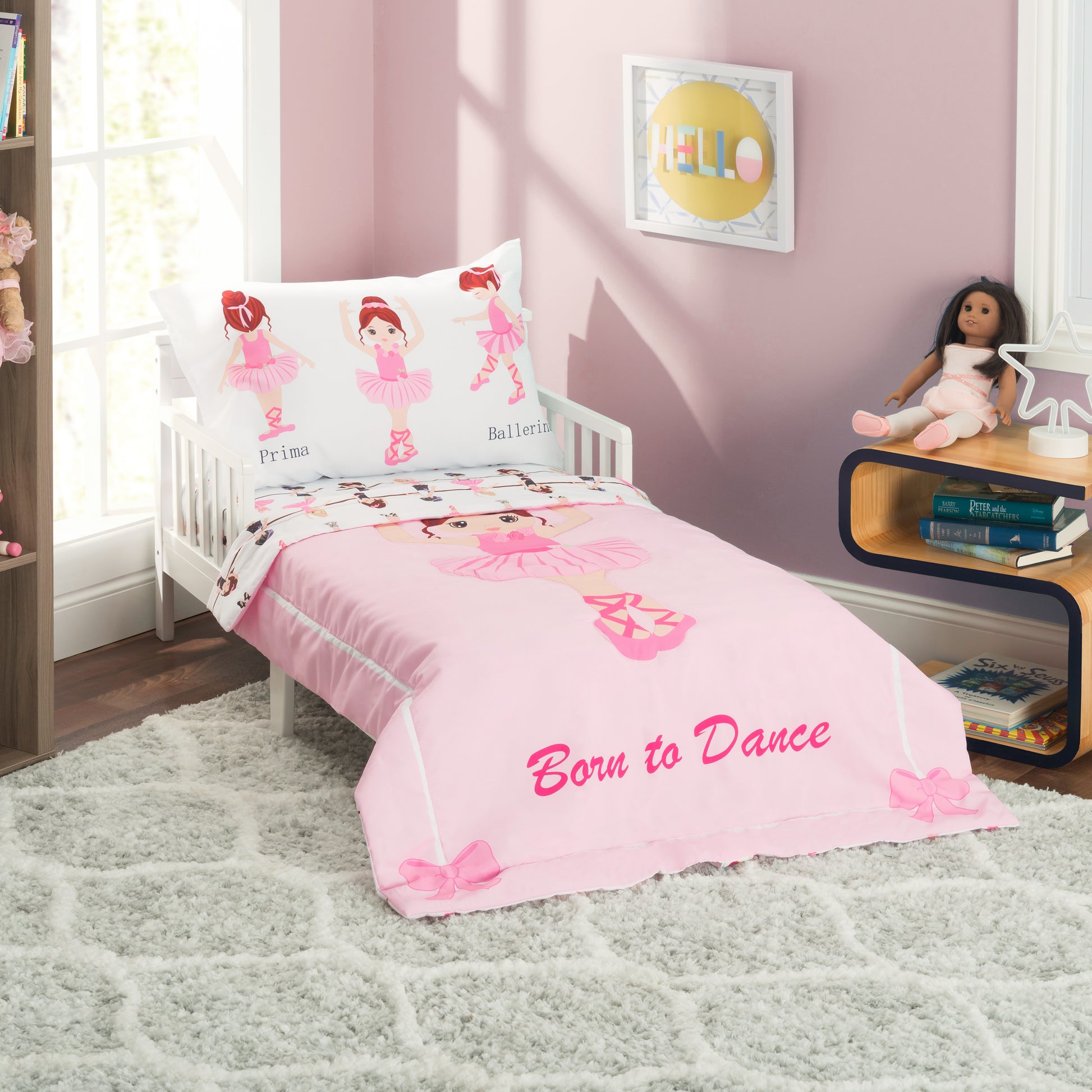 Born to Dance Ballerina 4-Piece Toddler Bedding Set full view