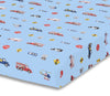 Police, Fire and Rescue Fitted Crib Sheet single sheet view